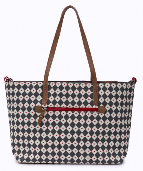 Torba Pink Lining - Notting Hill Tote Diamonds & Hearts
