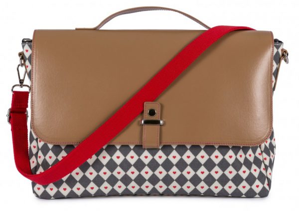 Torba Pink Lining - Satchel Diamonds & Hearts