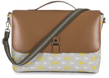 Torba Pink Lining - Satchel Garden Birds