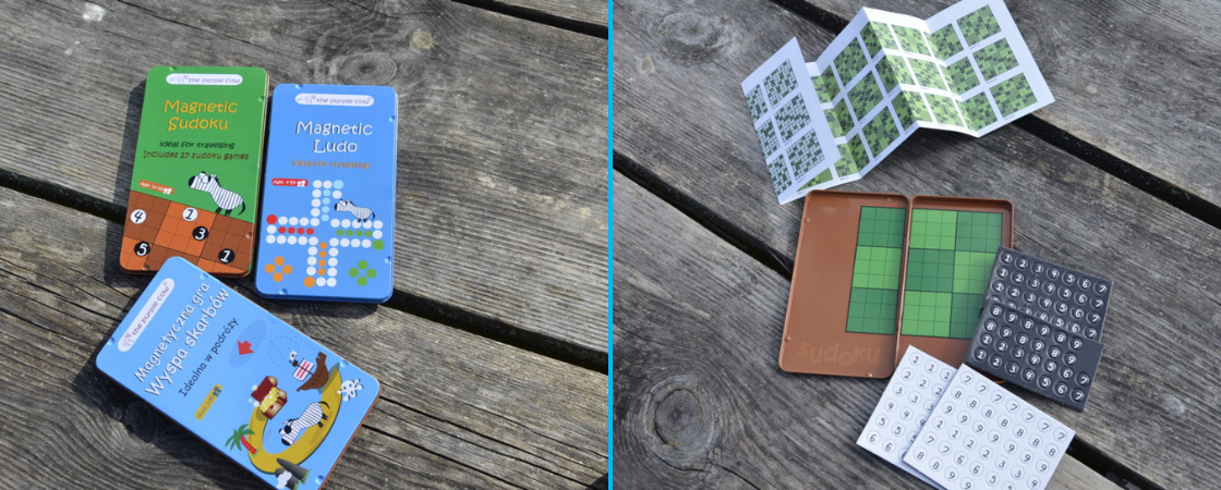 Co przyda się w podróży z dzieckiem? Gry magnetyczne The Purple Cow.
