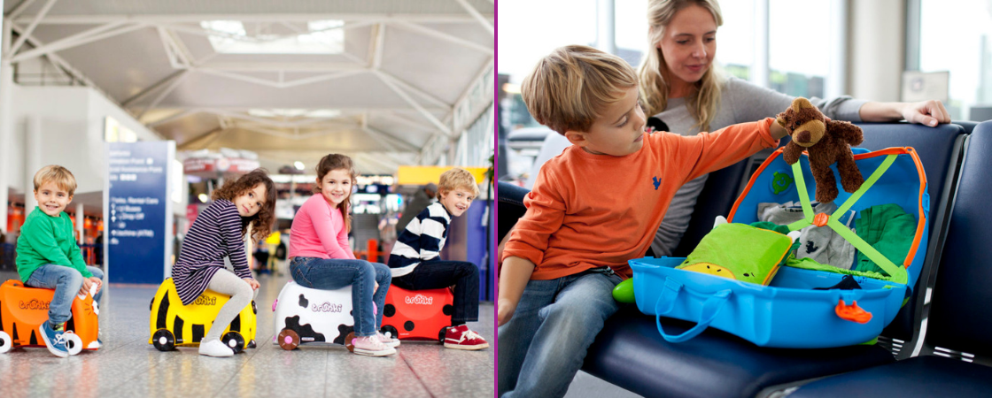 Co przyda się w podróży z dzieckiem? Walizki.