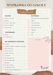 checklist szkola 1