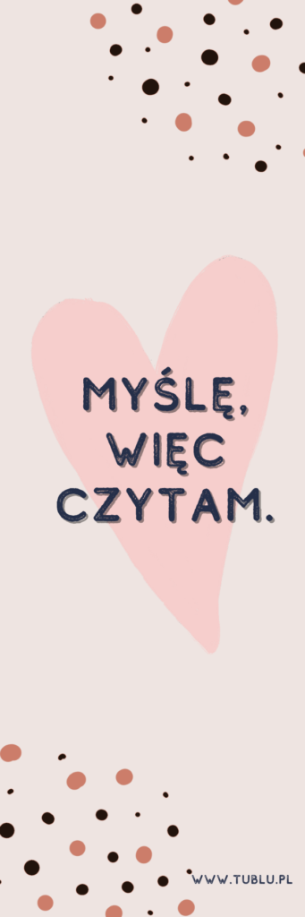 zakladka do ksiazki rozowa