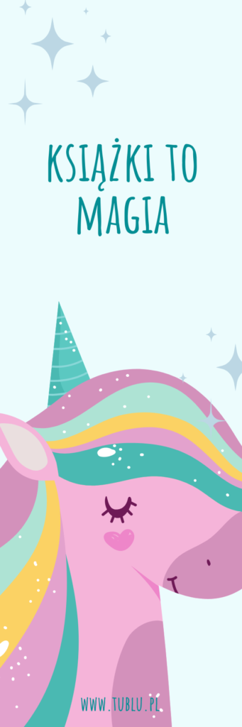 zakladka do ksiazki unicorn