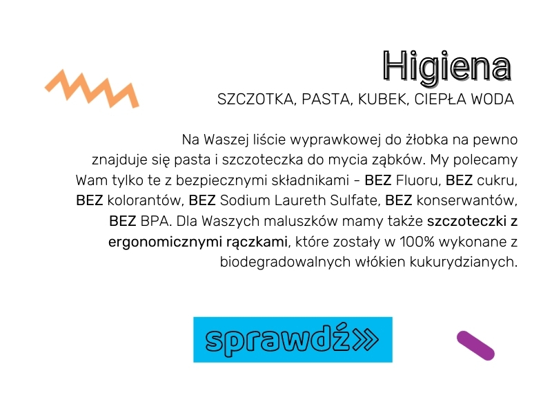 Wrześniowy Start - wyprawka do żłobka