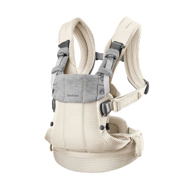 Nosidełko BABYBJORN Harmony 3D Mesh - Kremowy