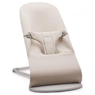 Leżaczek BABYBJORN BLISS 3D Jersey - Jasny Beż