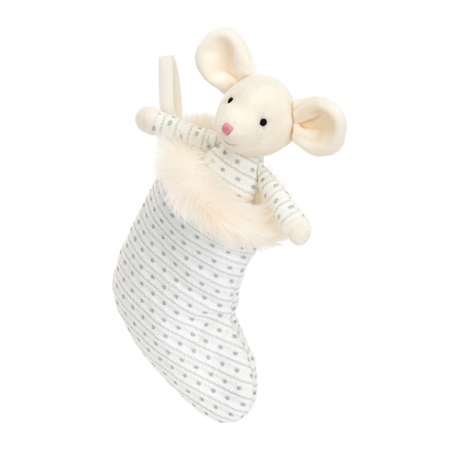 Pluszowa mysz Jellycat - Shimmer Stocking Mouse