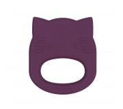 Silikonowy gryzak We Might be Tiny Kot - Plum