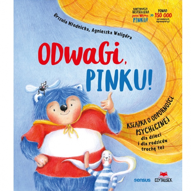 Książka "Odwagi, Pinku!" wydawnictwo Sensus
