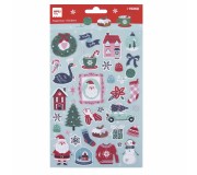 Świąteczne naklejki Apli Kids - Holly Jolly