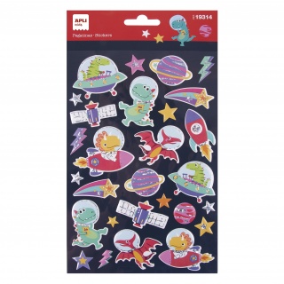 Naklejki Apli Kids - Dinozaury w kosmosie