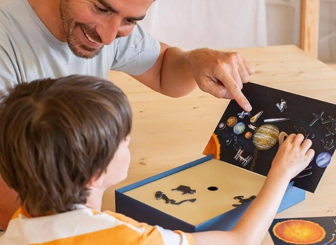 Magnetyczna układanka Apli Kids - Układ Słoneczny