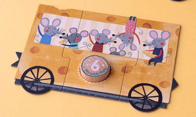 Puzzle dla dzieci Londji - Mój Mały Pociąg