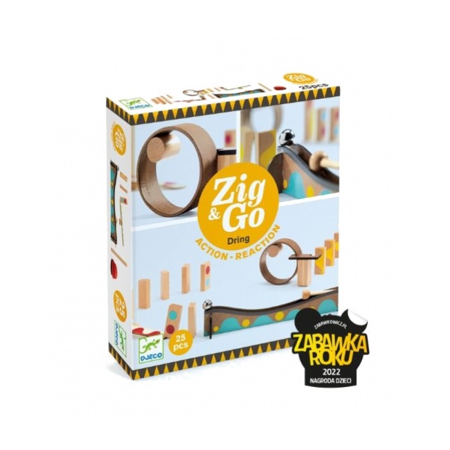 Zestaw do konstruowania torów Zig&Go Djeco - 25 el