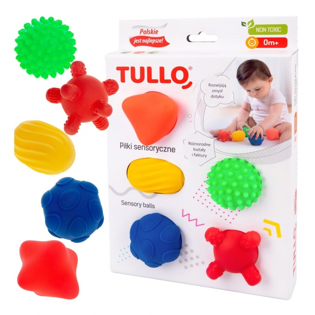 Piłki sensoryczne 5szt Tullo