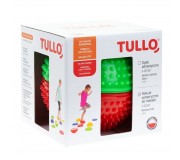 Półkula sensoryczna do masażu 2 szt Tullo - czerwona/zielona