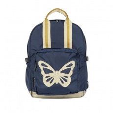 OUTLET Duży plecak Caramel & cie. - Butterfly Blue Gold
