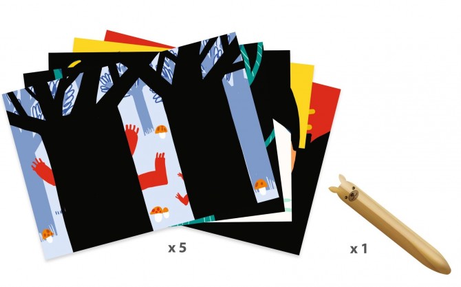 Wydrapywanka Djeco - Nauka o zwierzętach