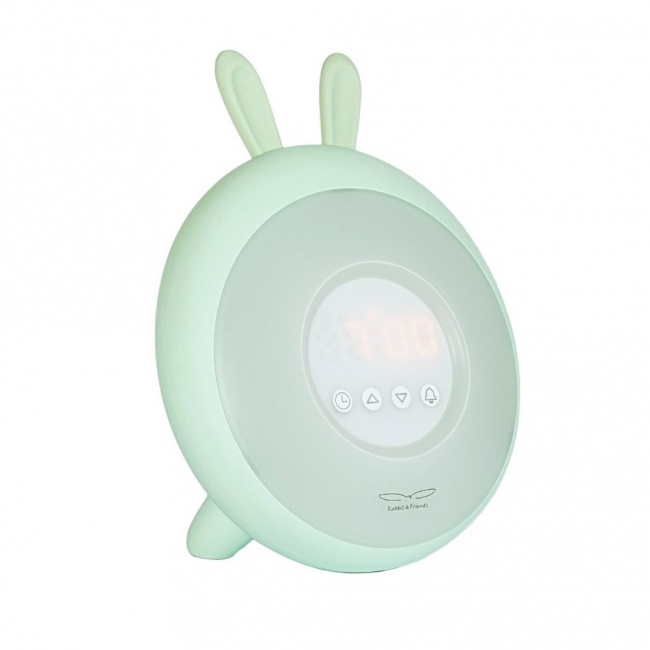 Lampka budząca światłem Rabbit & Friends - Króliczek zielony