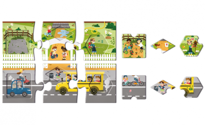Puzzle edukacyjne Adventerra Games - My Eco School