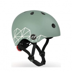 Kask dla dzieci SCOOTANDRIDE XXS-S 1-5 lat - Green Lines