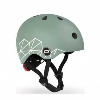 Kask dla dzieci SCOOTANDRIDE XXS-S 1-5 lat - Green Lines