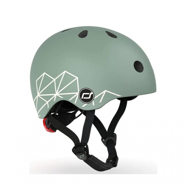 Kask dla dzieci SCOOTANDRIDE XXS-S 1-5 lat - Green Lines