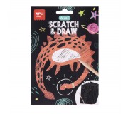 Mini wydrapywanki Apli Kids - Dinozaury