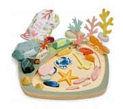 Kreatywny zestaw z drewnianymi elementami Tender Leaf Toys - Ocean