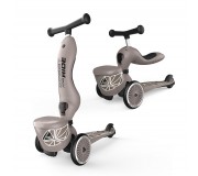 Hulajnoga i rowerek 2w1 Highwaykick 1 Lifestyle SCOOTANDRIDE 1-5 lat - Brown Lines