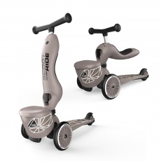Hulajnoga i rowerek 2w1 Highwaykick 1 Lifestyle SCOOTANDRIDE 1-5 lat - Brown Lines