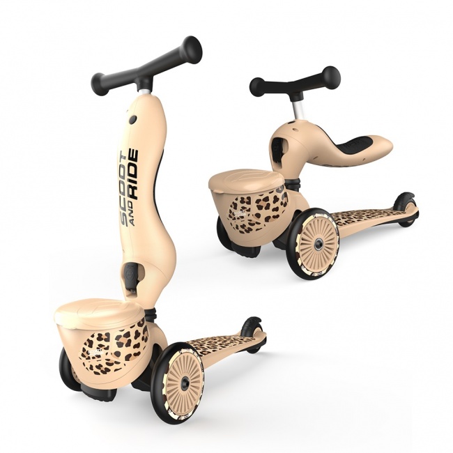 Hulajnoga i rowerek 2w1 Highwaykick 1 Lifestyle SCOOTANDRIDE 1-5 lat - Leopard