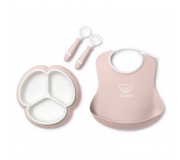 Zestaw do karmienia Mealtime Babybjorn - Powder Pink