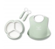 Zestaw do karmienia Mealtime Babybjorn - Powder Green
