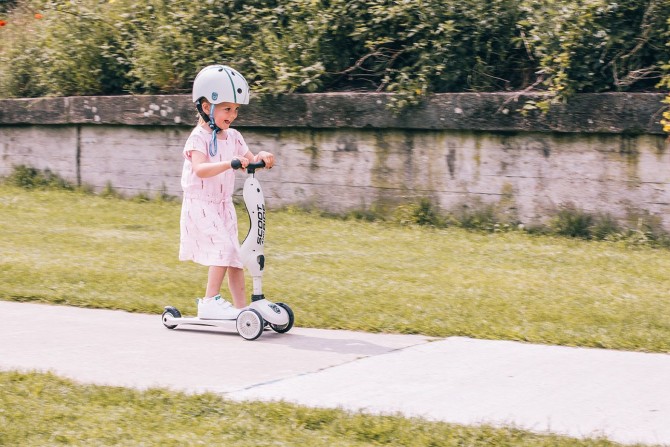 Zestaw Hulajnoga i rowerek 2w1 Highwaykick 1 SCOOTANDRIDE + kask XXS-S Ash