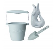 Zestaw zabawek do piasku Scrunch z konewką - Błękitny