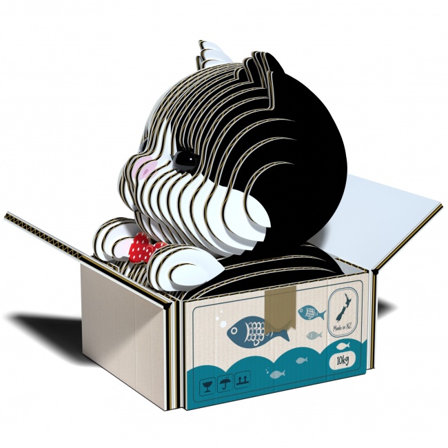 Eko Układanka 3D Eugy - Kotek Tuxedo