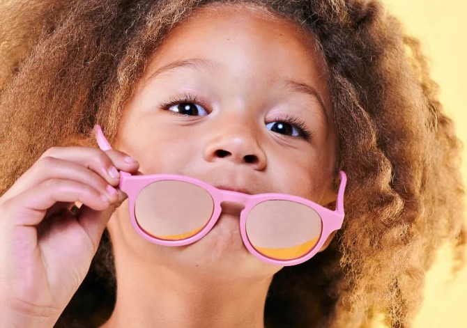 Okularki przeciwsłoneczne z polaryzacją Keyholle Babiators od 3 do 5 lat - Pretty in Pink