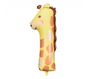 Balon foliowy Party Deco 90 cm - Cyfra 1 Żyrafa