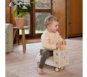 Kreatywne klocki rozwijające motorykę dużą Curiosity set MODU - piaskowy szary 10w1