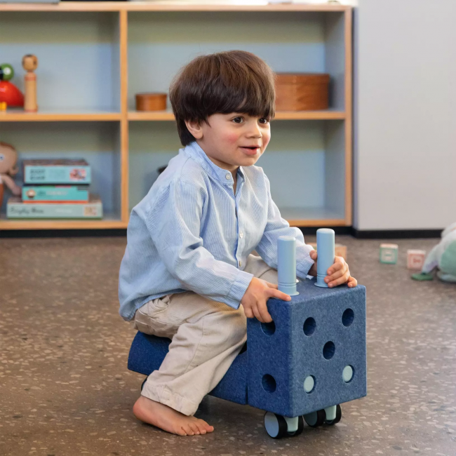 Kreatywne klocki rozwijające motorykę dużą Curiosity set MODU - niebieski 10w1