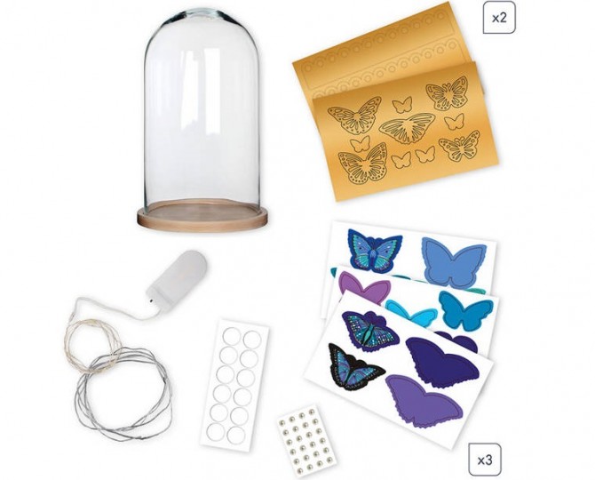 Zestaw kreatywny lampka Janod - Motyle 8+