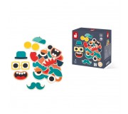 Zestaw magnesów Mix and match Janod 24szt. - Portrety