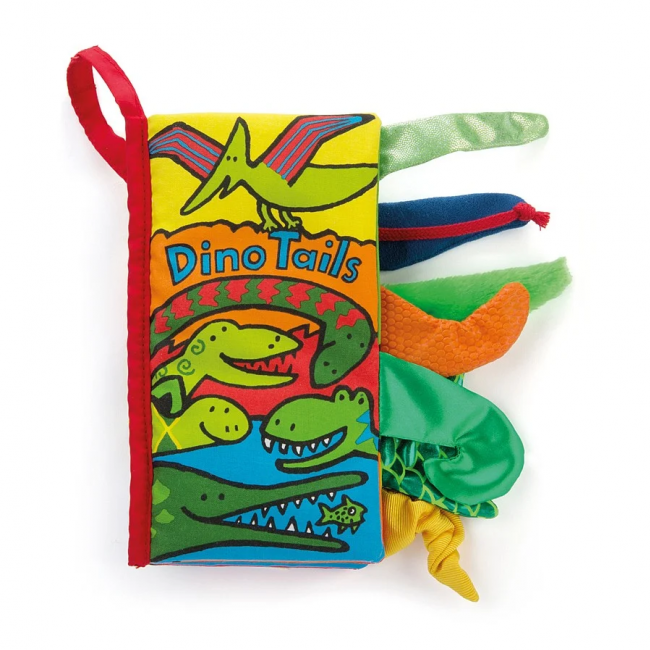 Książeczka sensoryczna Jellycat - Dino Tails