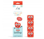 Kostki sensoryczne świecące w wodzie Sammy Glo Pals - czerwone