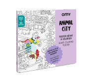 Gigantyczna kolorowanka OMY - Świat zwierząt 100x70 cm