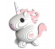 Eko Układanka 3D Eugy - Jednorożec różowy