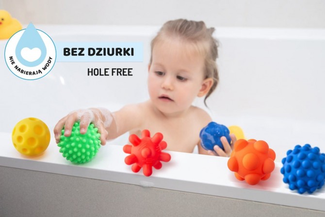 Piłeczki sensoryczne 5 szt Tullo - Sensorki Bez dziurki