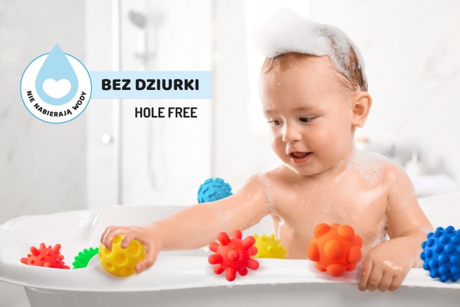 Piłki sensoryczne 4 szt Tullo - Sensorki Bez dziurki